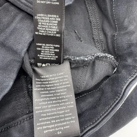 Good American Power Stretch Pull-On Straight Ankle Black Jeans, Size Small NWT - Picture 10 of 16